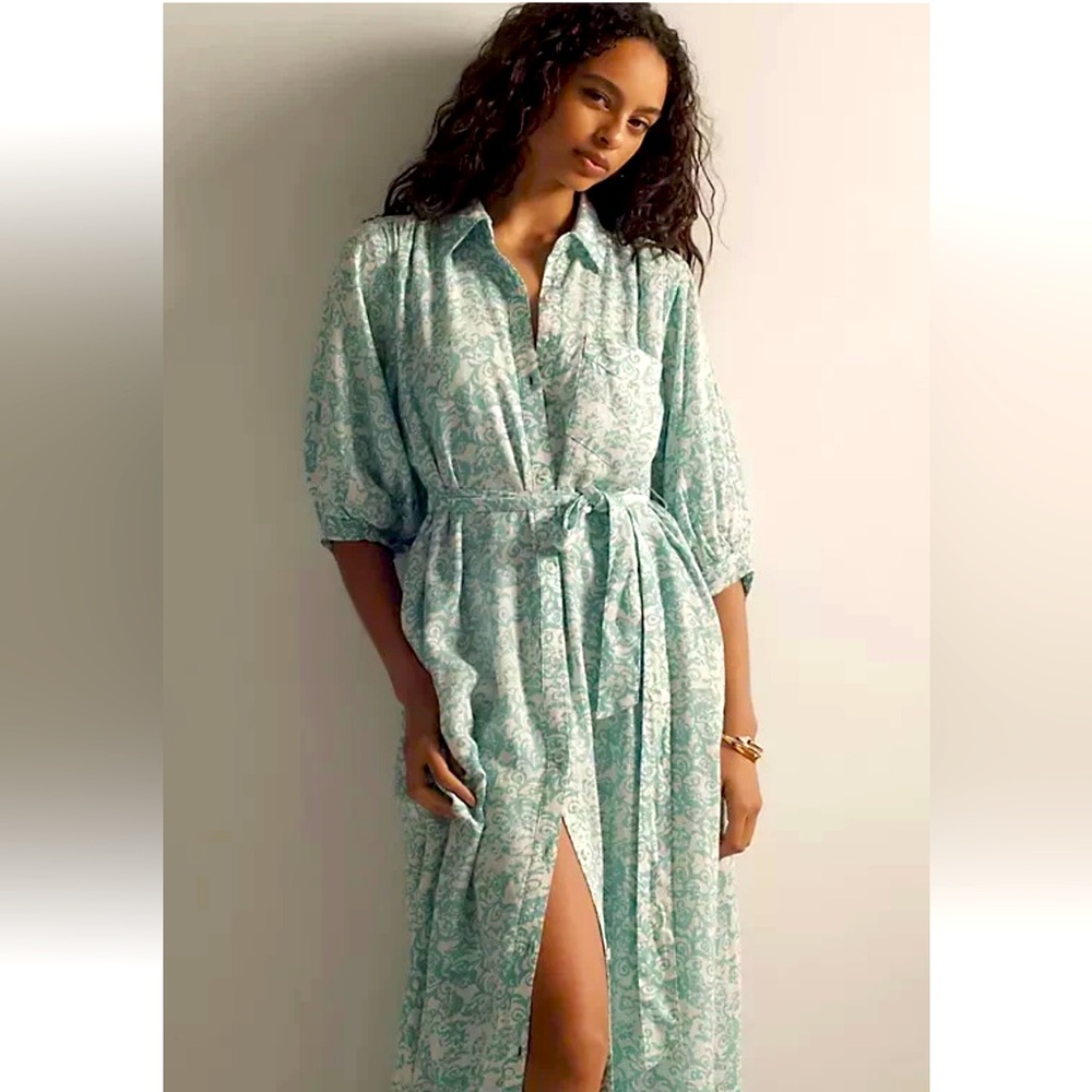 Anthropologie Irene linen dress by Maeve size SP